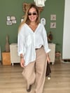 Beyaz Oversize Gömlek