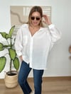 Beyaz Oversize Gömlek