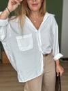 Beyaz Oversize Gömlek