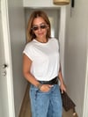 Beyaz Sıfır Kol Tişört