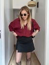 Bordo Oversize Gömlek Standart