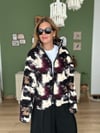 Bordo Siyah Polar Ceket