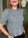 Gri Kolları Fırfırlı Yumoş Kazak