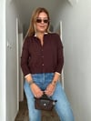 Kahve Mini Fırfır Yumuşak Hırka