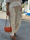 Krem Boho Balon Pantolon