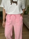 Pembe Pamuklu Pantolon