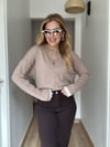 Premium Triko Camel Hırka Standart