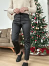 Siyah Mumlu Pantolon 34