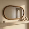 Arezzo Ahşap Oval Duvar Aynası