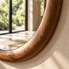 Lucca Ahşap Oval Duvar Aynası