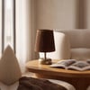 Lugano Hasır Masa Lambası – Acı Kahve