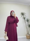 2349 - Leydi Elbise - Bordo