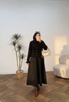 2525 - Fırfırlı Triko Hırka - Siyah