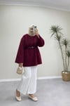 2615 - Yün Kazak - Bordo