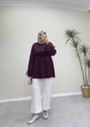 2738 - Bağlamalı Oysh Sweat - Bordo
