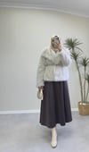2745 - Şal Yaka Kürk - Bej