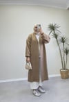 2780 - Uzun Triko Hırka - Camel