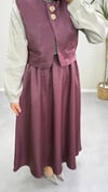 2974 - Tafta Elbise - Bordo