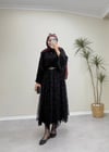 3001 - Tül Etek  - Siyah