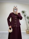 3018 - Puff Etek Takım - Bordo