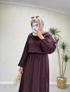 3025 - Tencel Etek Takım - Bordo