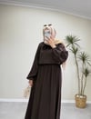 3025 - Tencel Etek Takım - Kahverengi 