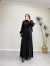 3056 - Merli Elbise - Siyah
