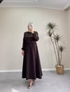 3070 - Yelekli Elbise - Kahverengi