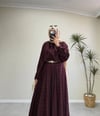 3155 - Ekose Etek Takım - Bordo