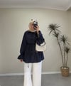 3353 - Papatya Poplin Gömlek - Lacivert