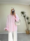 3353 - Papatya Poplin Gömlek - Pembe