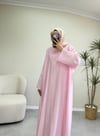 3735 - Çapraz Bağlamalı Elbise - Pembe