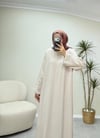 3834 - Basıc Tencel Elbise -Bej