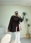 3865 - Düğmeli Poplin Gömlek - Kahverengi