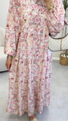 4039 - Bahar Elbise - Soft  Pembe