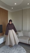 4060 - Poplin Etek - Bej 