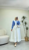 4060 - Poplin Etek - Beyaz 