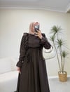 4091 - Merli Elbise - Kahverengi