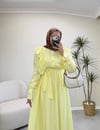 4091 - Merli Elbise - Sarı 