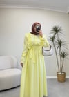 4091 - Merli Elbise - Sarı 