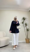 4149 - Ekoseli Oys Tunik - Lacivert