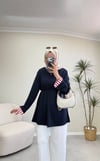 4149 - Ekoseli Oys Tunik - Lacivert
