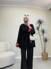 4149 - Ekoseli Oys Tunik - Siyah