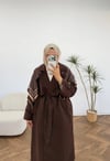 4176 - Uzun Trençkot - Kahverengi