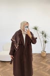 4176 - Uzun Trençkot - Kahverengi
