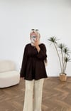 4183 - Yasmin Oysh Sweat - Kahverengi