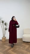 6458 - Örme Elbise - Bordo