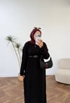6458 - Örme Elbise - Siyah 