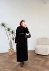 6458 - Örme Elbise - Siyah 