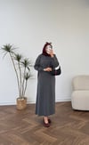 9825 - Düğmeli Etek Takım - Antrasit 